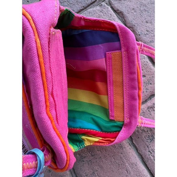 NWT Ganz‎ Webkinz Plush Pet Carrier SEALED CODE Pink Rainbow Purse Tote Bag - Picture 7 of 8